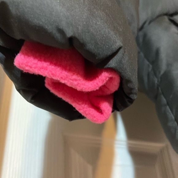 Arizona Jean Company Black and Pink Kids Puffer Jacket - Picture 7 of 8